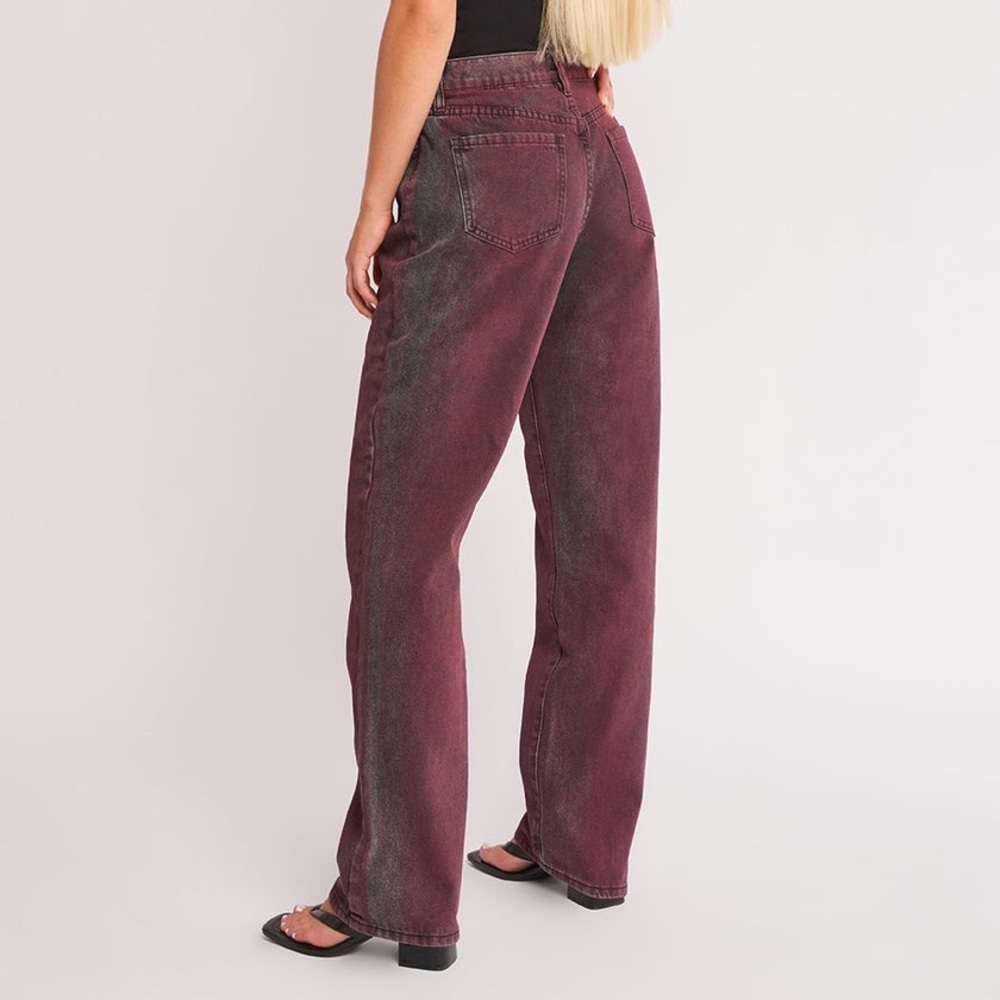 NWOT PTCL JEANS Mid Rise Overdye Non Stretch Straight Leg Jean Women’s SZ 27 - Picture 2 of 11